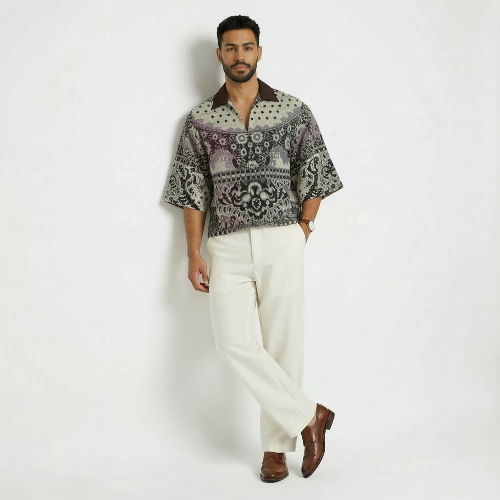 CARPET SHIRT — WINE